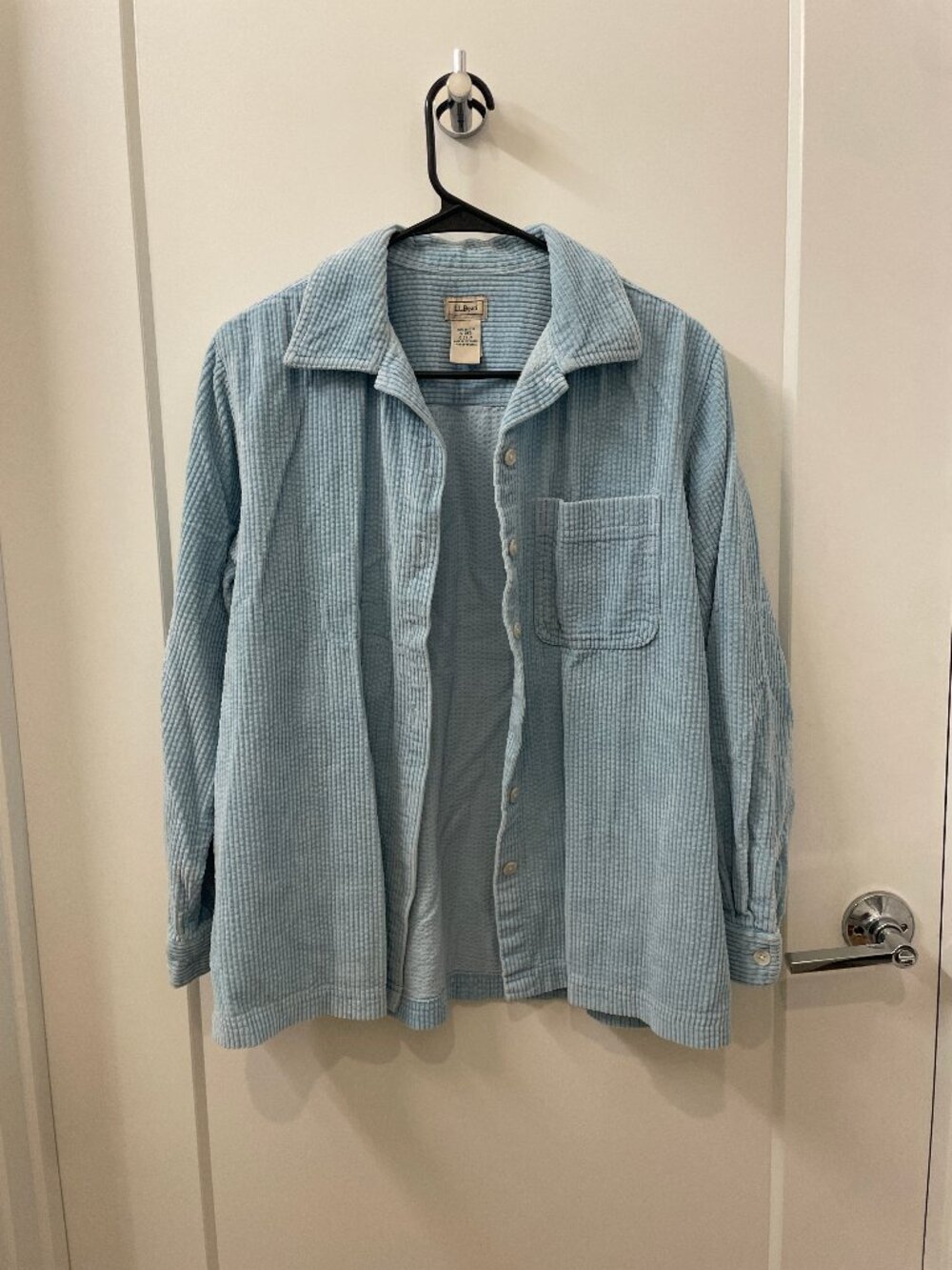 LL Bean Light Blue Corduroy Shirt